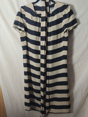 Pippa Bold Stripe Silk Dress